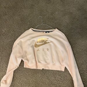 Light Pink Nike Air Cropped Crewneck